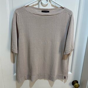 Ann Taylor Light Beige Sweater Tee